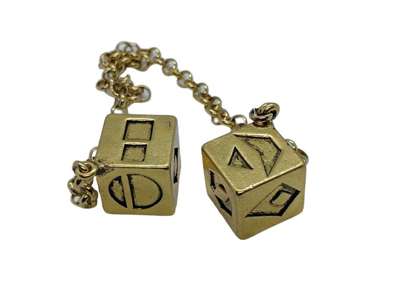 Custom 3d Stuff Smuggler's Dice Accurate Antique Weathered Gold Plated Solo Dice (Large) - Image 2